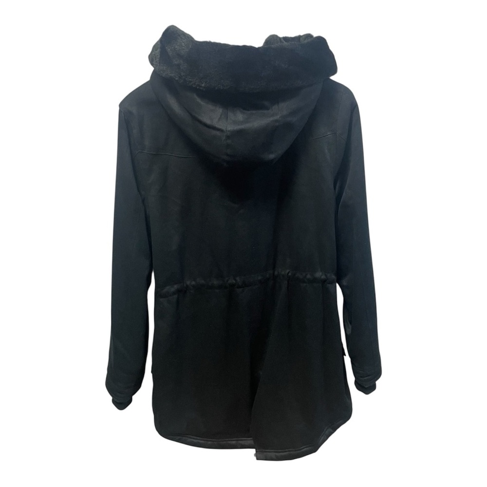 Hoodlamb Hemp Tailors Women’s Parka in Nightwatch Black Size Medium Vegan - Picture 2 of 16